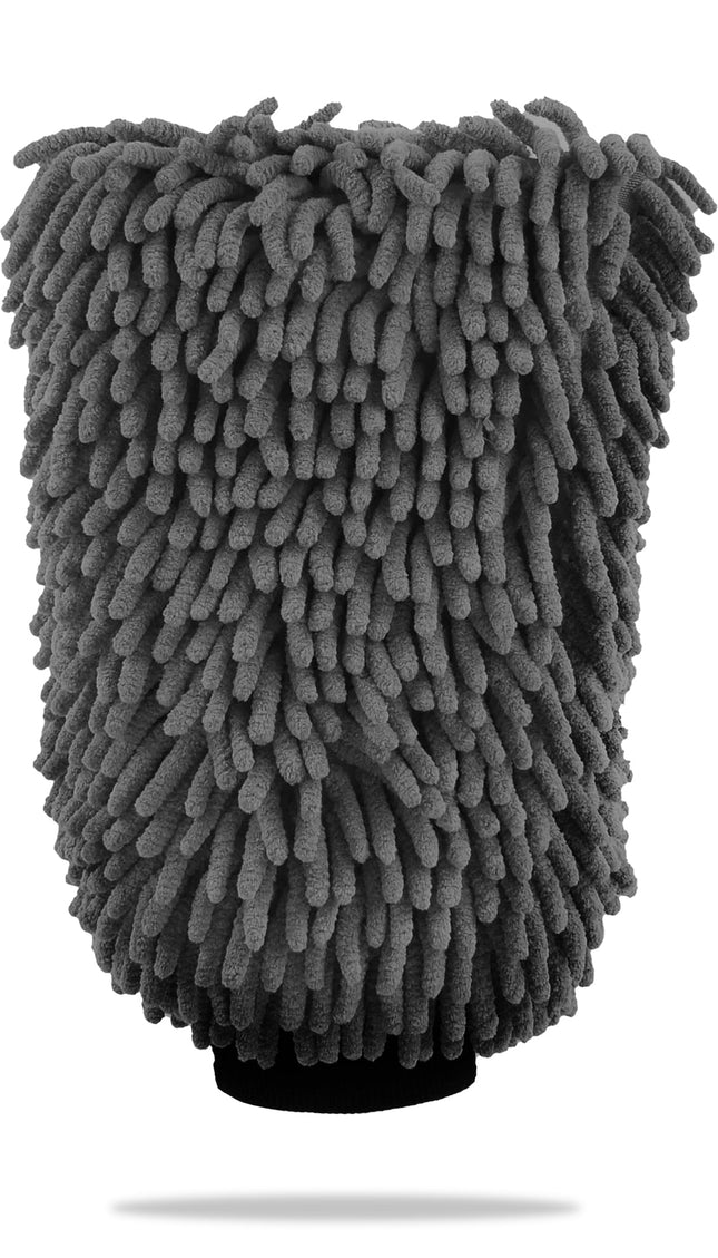 WASH&WHIPS Microfiber Chenille Car Cleaning Mitt - 2pk