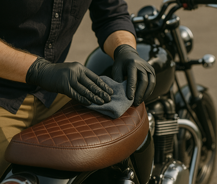WASH&WHIPS MotoPro Motorcycle Detailing Kit - Bug Remover, Leather Care, Ceramic Spray