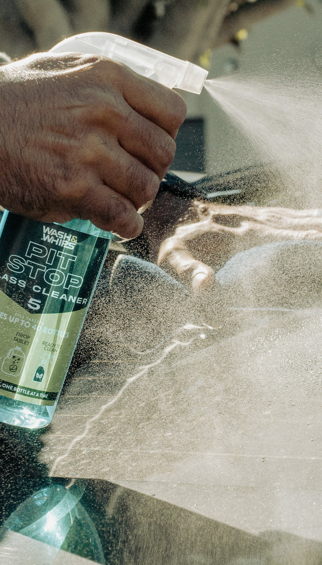 WASH&WHIPS Pit Stop Glass Cleaner / All Surface Cleaner Refill Tablets (Makes 5 Gallons)
