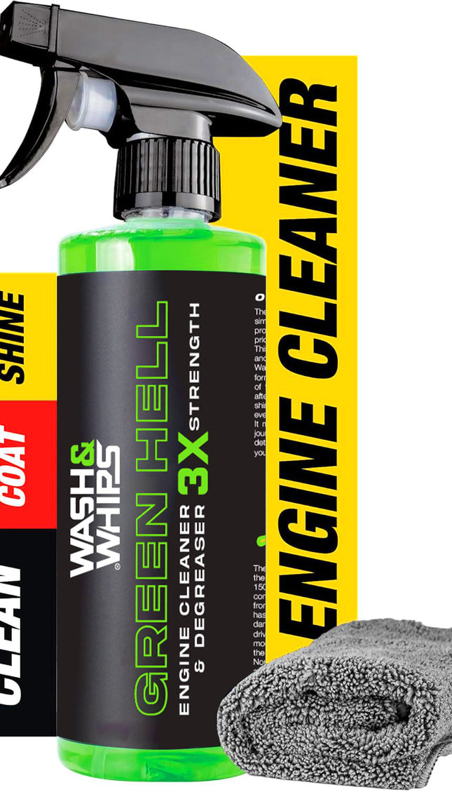 WASH&WHIPS Green Hell Engine Cleaner & Degreaser