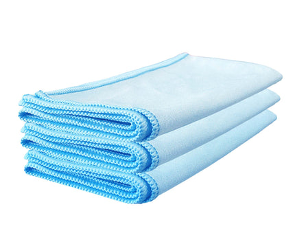 WASH&WHIPS Wipe Once Microfiber Glass Cleaning Cloth Pro - 3 Pack