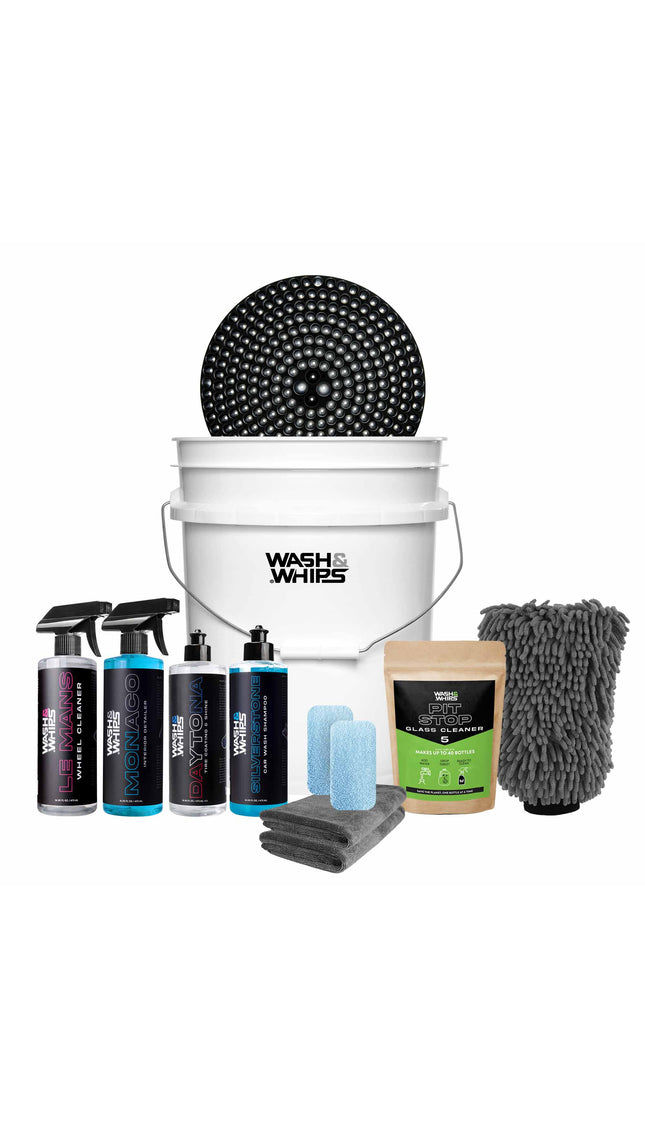 WASH&WHIPS New Car Total Care Kit - 10 pcs