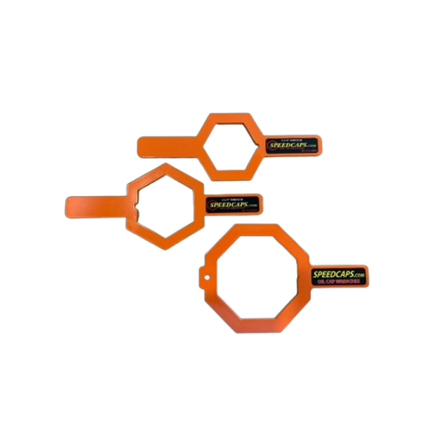 Speedcap Pro-Pack 2-1/4,2-1/2,and 3-1/2 inch oil cap wrenches