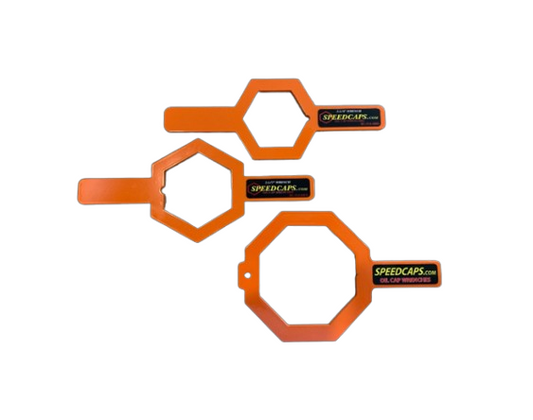 Speedcap Pro-Pack 2-1/4,2-1/2,and 3-1/2 inch oil cap wrenches