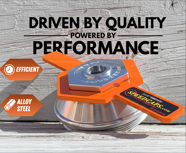 Trailer Oil Cap Fits 6K-8K Axles 2.875” O.D Lifetime Warranty Speedcaps (SC-35-PRO)