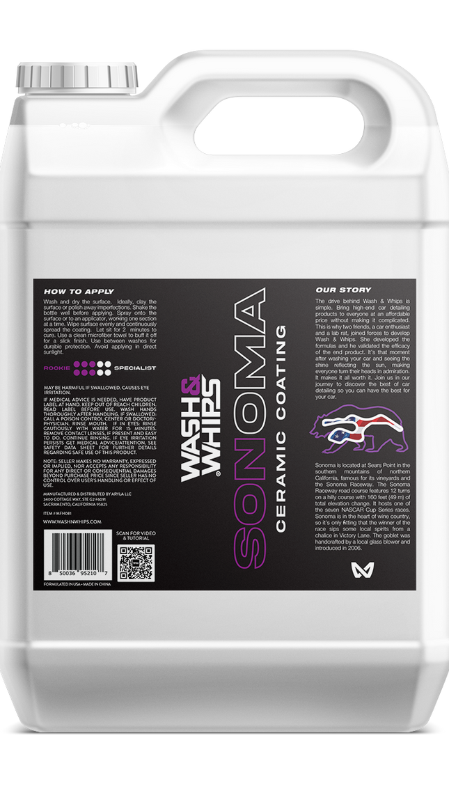 WASH&WHIPS Sonoma Ceramic Finishing Coating Spray - 9H