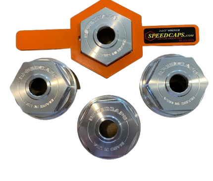 (4) Velocity-Pack SC-35-PRO Oil Caps & 2-1/2 inch Wrench