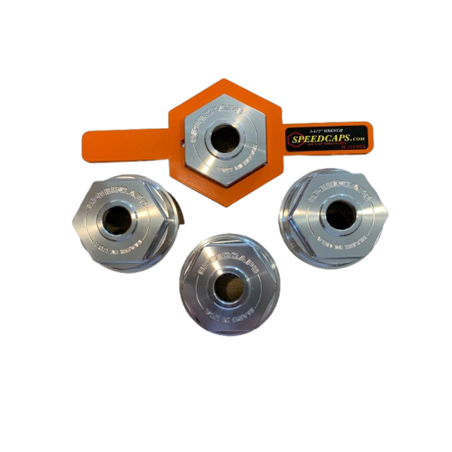(4) Velocity-Pack SC-35-PRO Oil Caps & 2-1/2 inch Wrench