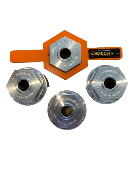 (4) Velocity-Pack SC-35-PRO Oil Caps & 2-1/2 inch Wrench